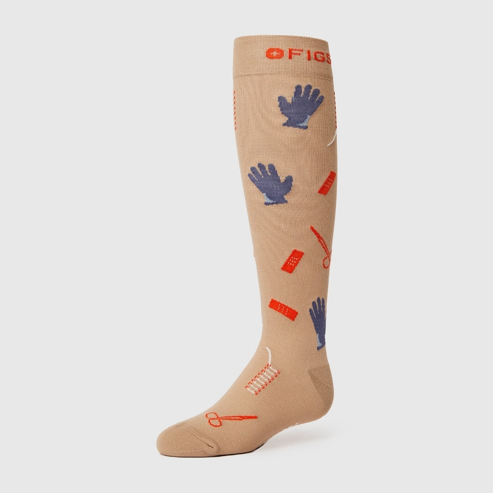 FIGS SCRUBS Sutured up women's Sutured Up - Compression Socks